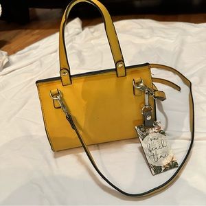 Yellow/Gold Crossbody Bag